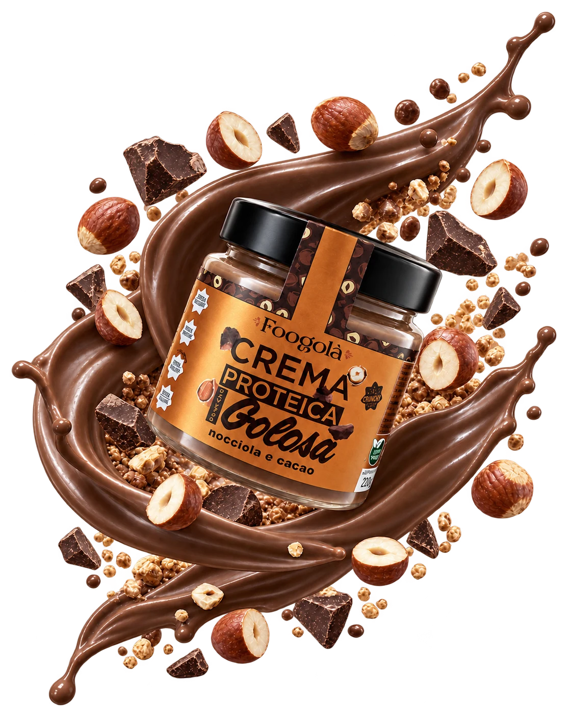 Crema Proteica Golosa Nocciola e Cacao Foogolà